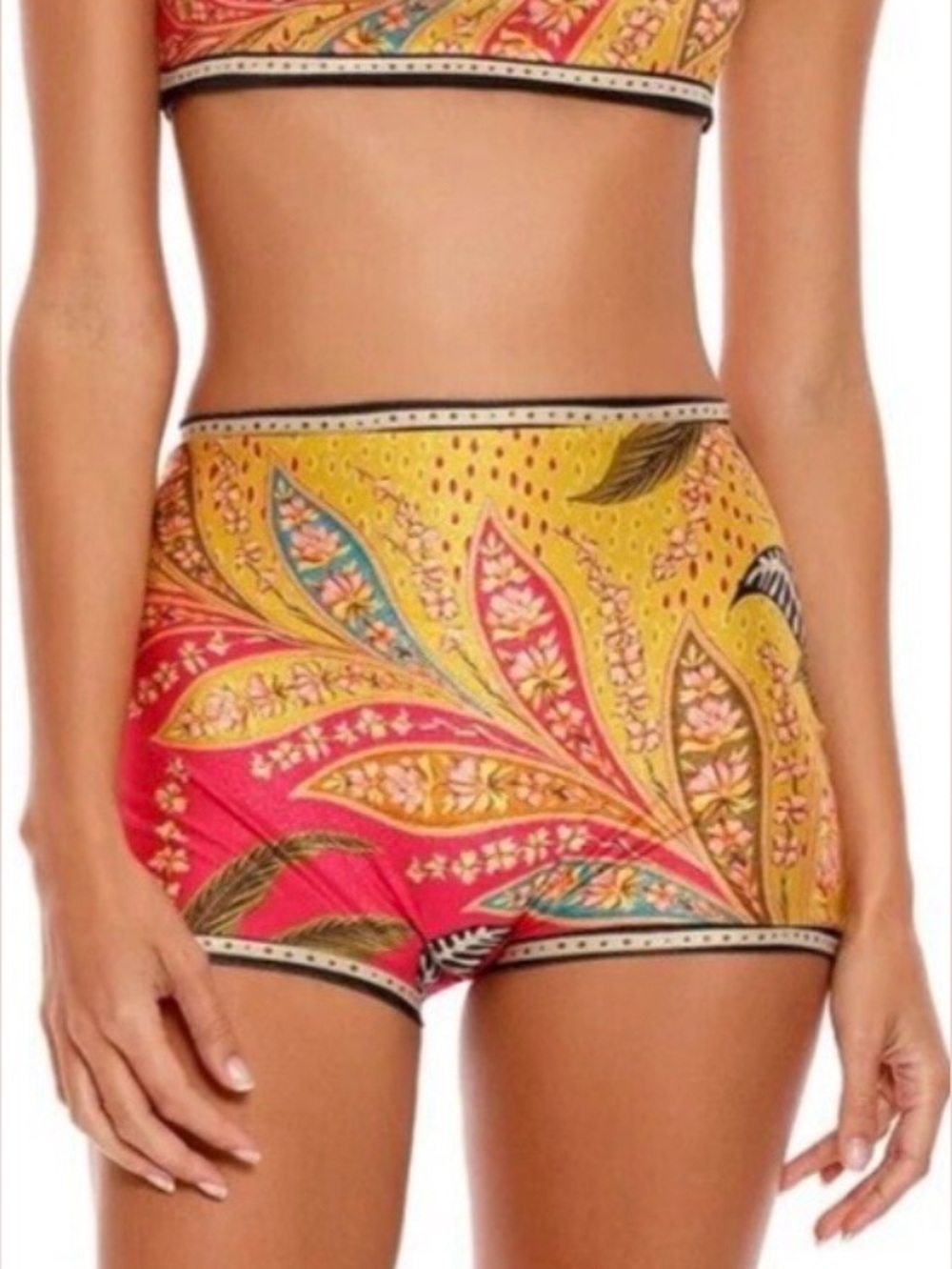 Agua Bendita Village Boyshort Bikini Bottoms NWT size M